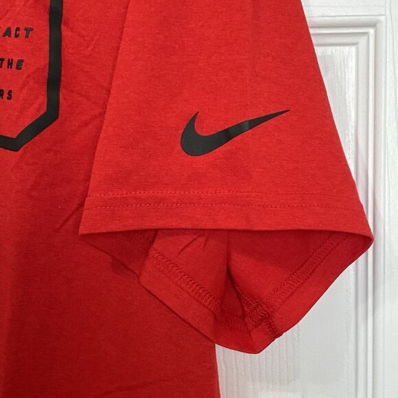 Nike On Field Apparel Shirt Mens Medium Tampa Bay Buccaneers Red Swoosh Red - Picture 8 of 11